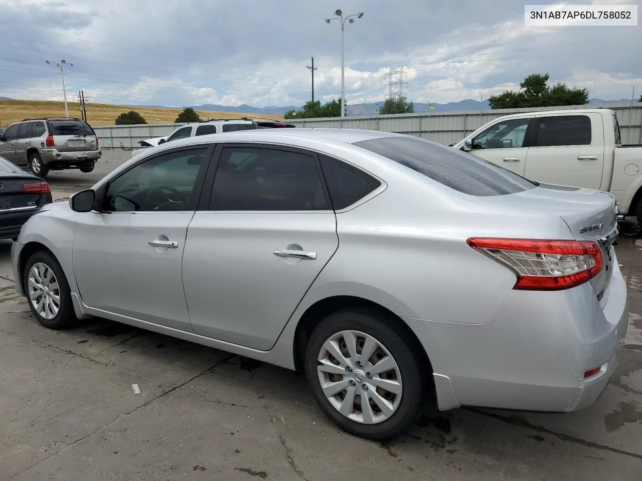 2013 Nissan Sentra S VIN: 3N1AB7AP6DL758052 Lot: 66426274