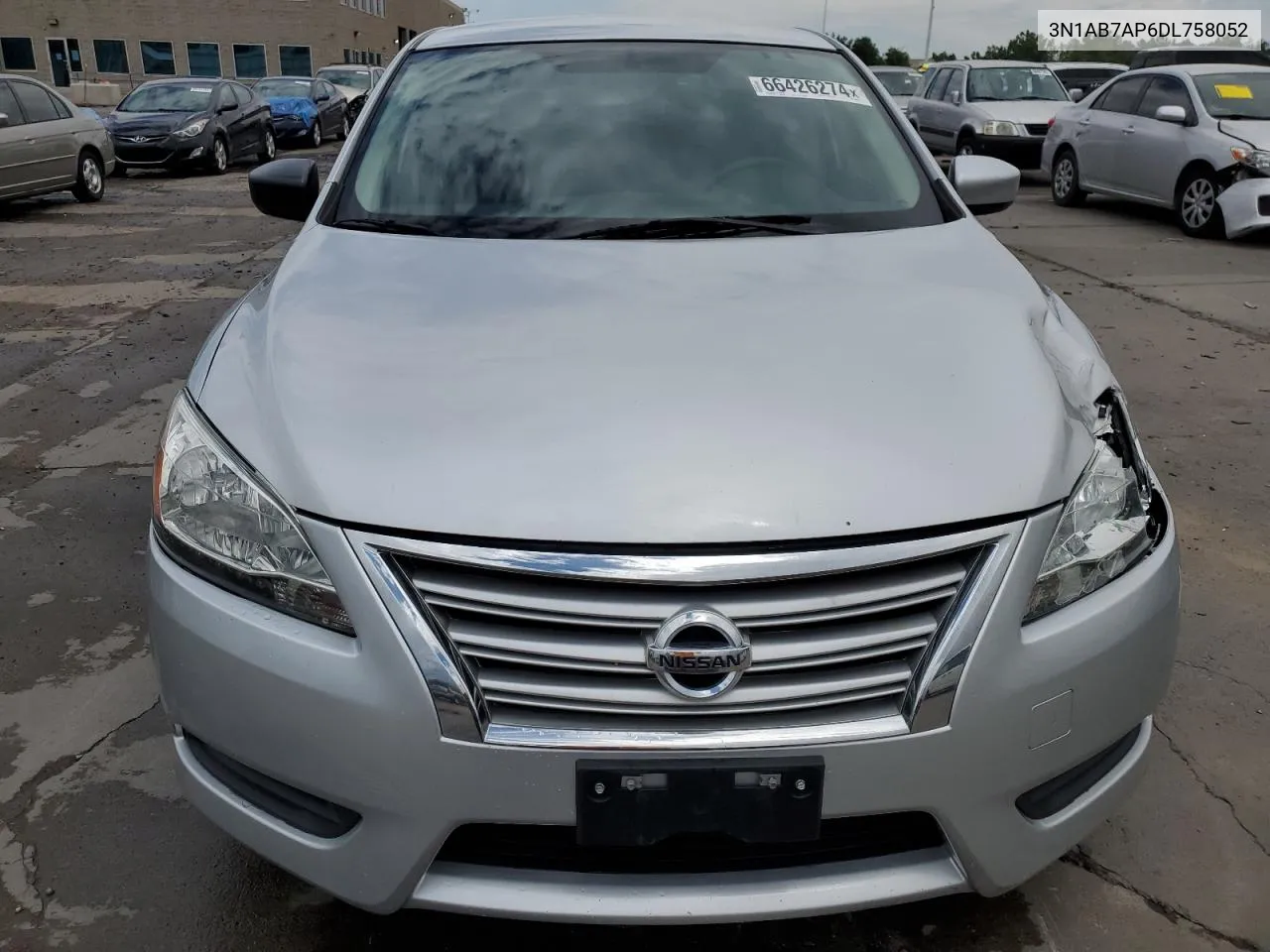 2013 Nissan Sentra S VIN: 3N1AB7AP6DL758052 Lot: 66426274