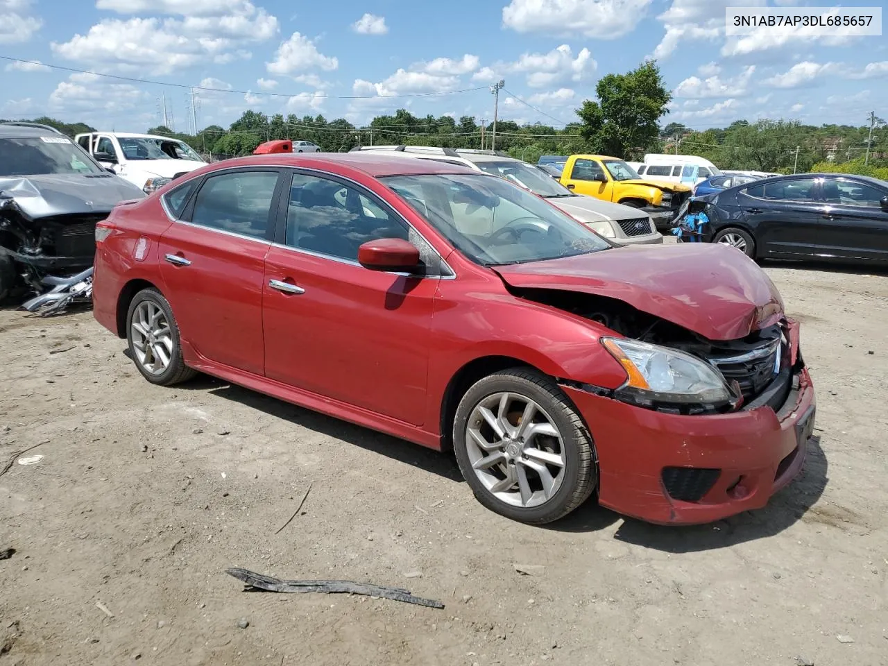 3N1AB7AP3DL685657 2013 Nissan Sentra S