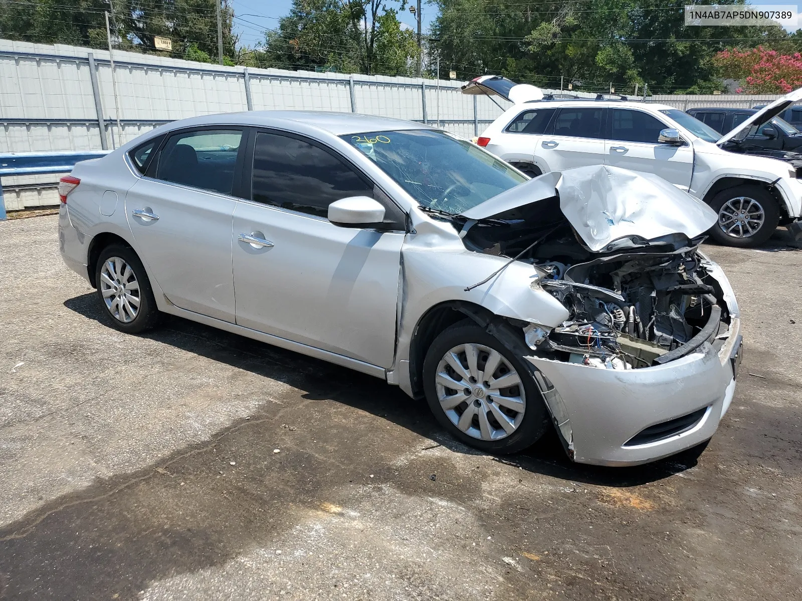 2013 Nissan Sentra S VIN: 1N4AB7AP5DN907389 Lot: 66951784