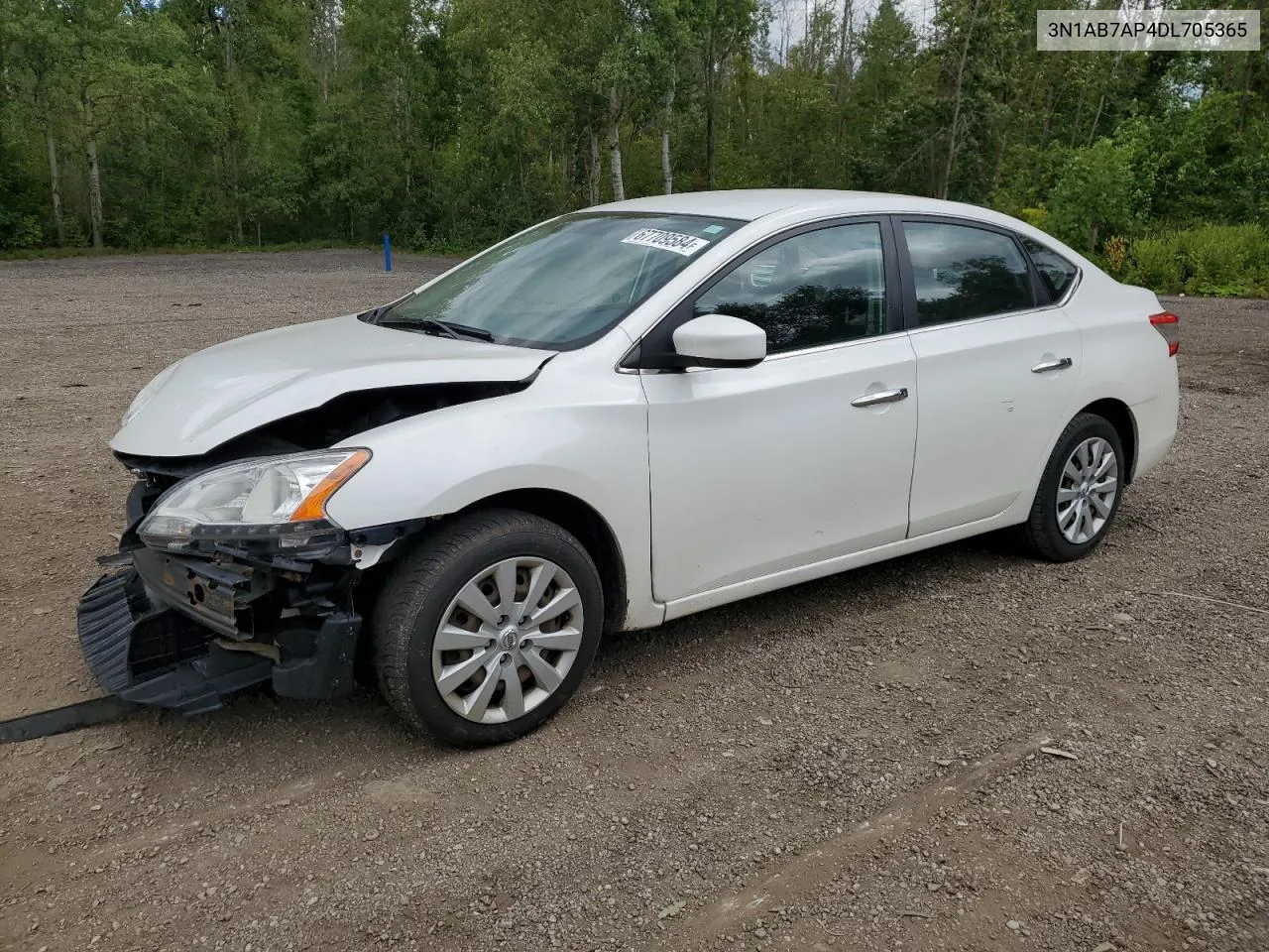 2013 Nissan Sentra S VIN: 3N1AB7AP4DL705365 Lot: 67709584