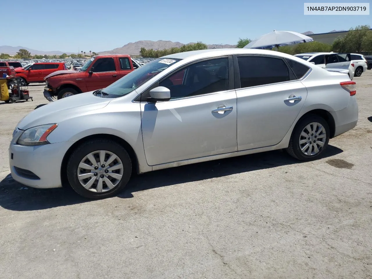 2013 Nissan Sentra S VIN: 1N4AB7AP2DN903719 Lot: 67723734