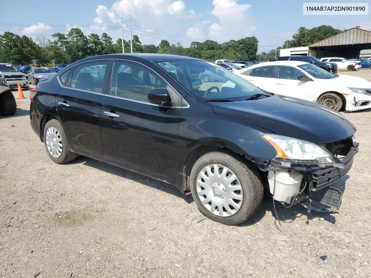 2013 Nissan Sentra S VIN: 1N4AB7AP2DN901890 Lot: 67887894