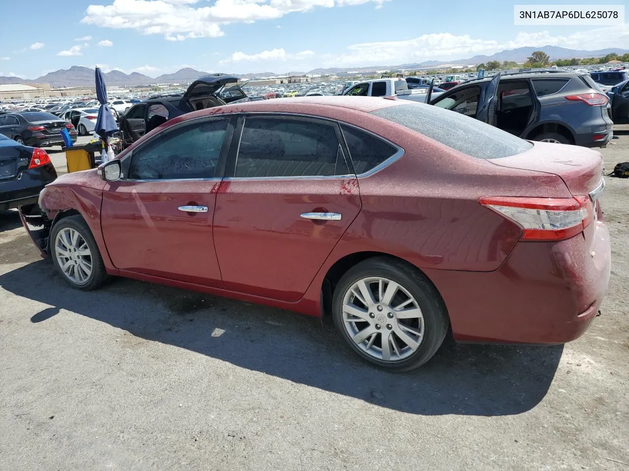 2013 Nissan Sentra S VIN: 3N1AB7AP6DL625078 Lot: 68305004