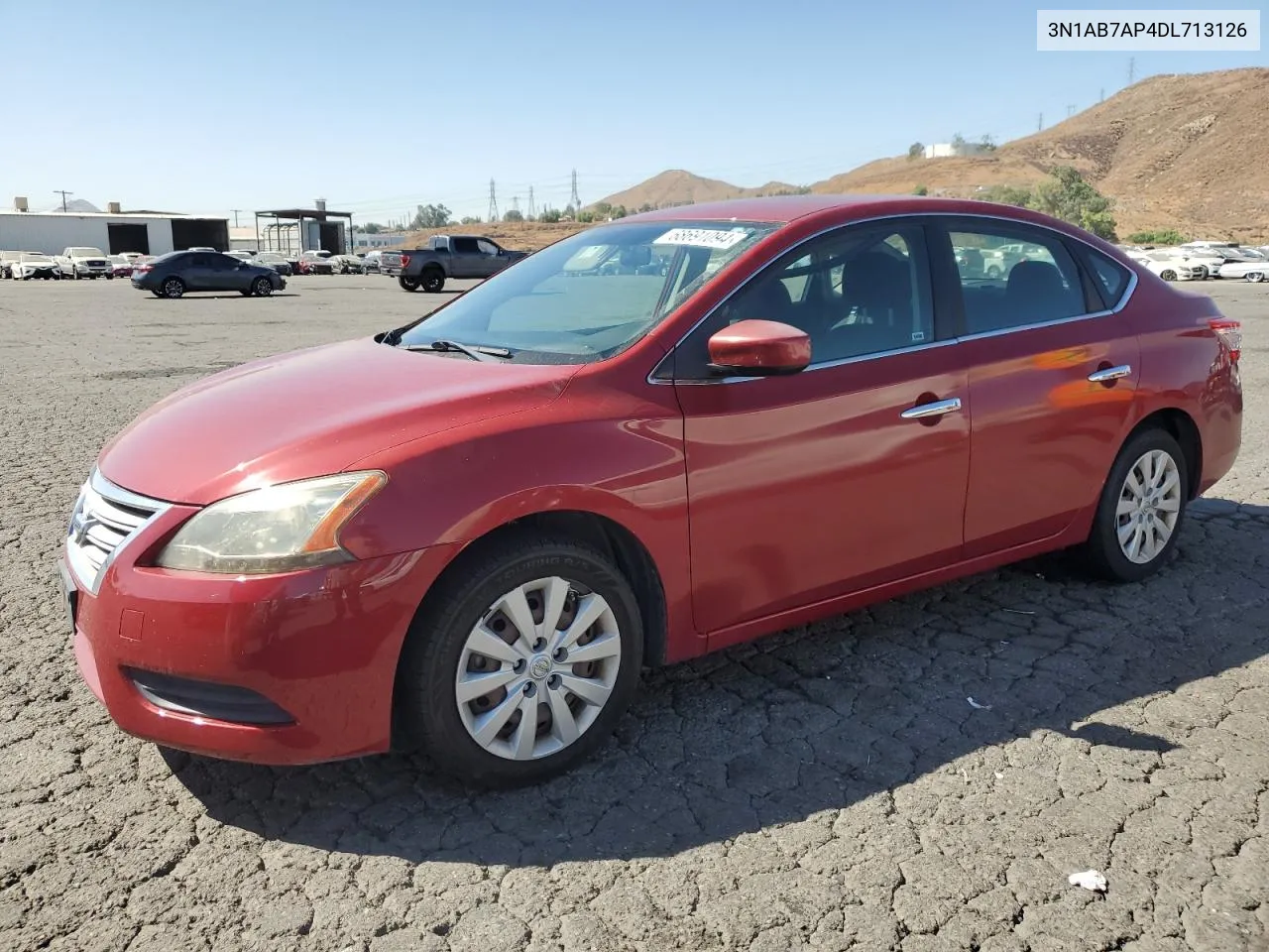 2013 Nissan Sentra S VIN: 3N1AB7AP4DL713126 Lot: 68691094