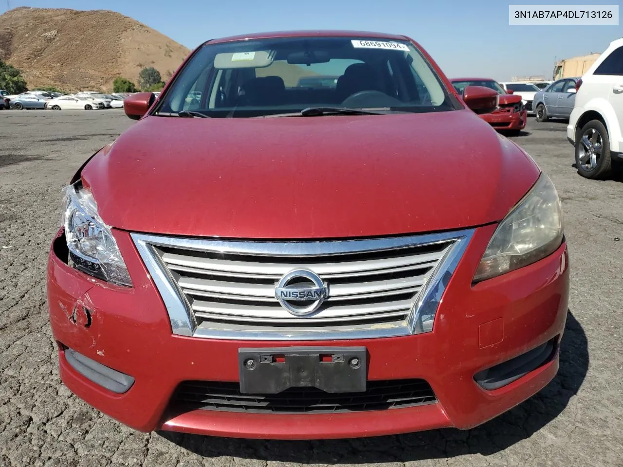 2013 Nissan Sentra S VIN: 3N1AB7AP4DL713126 Lot: 68691094