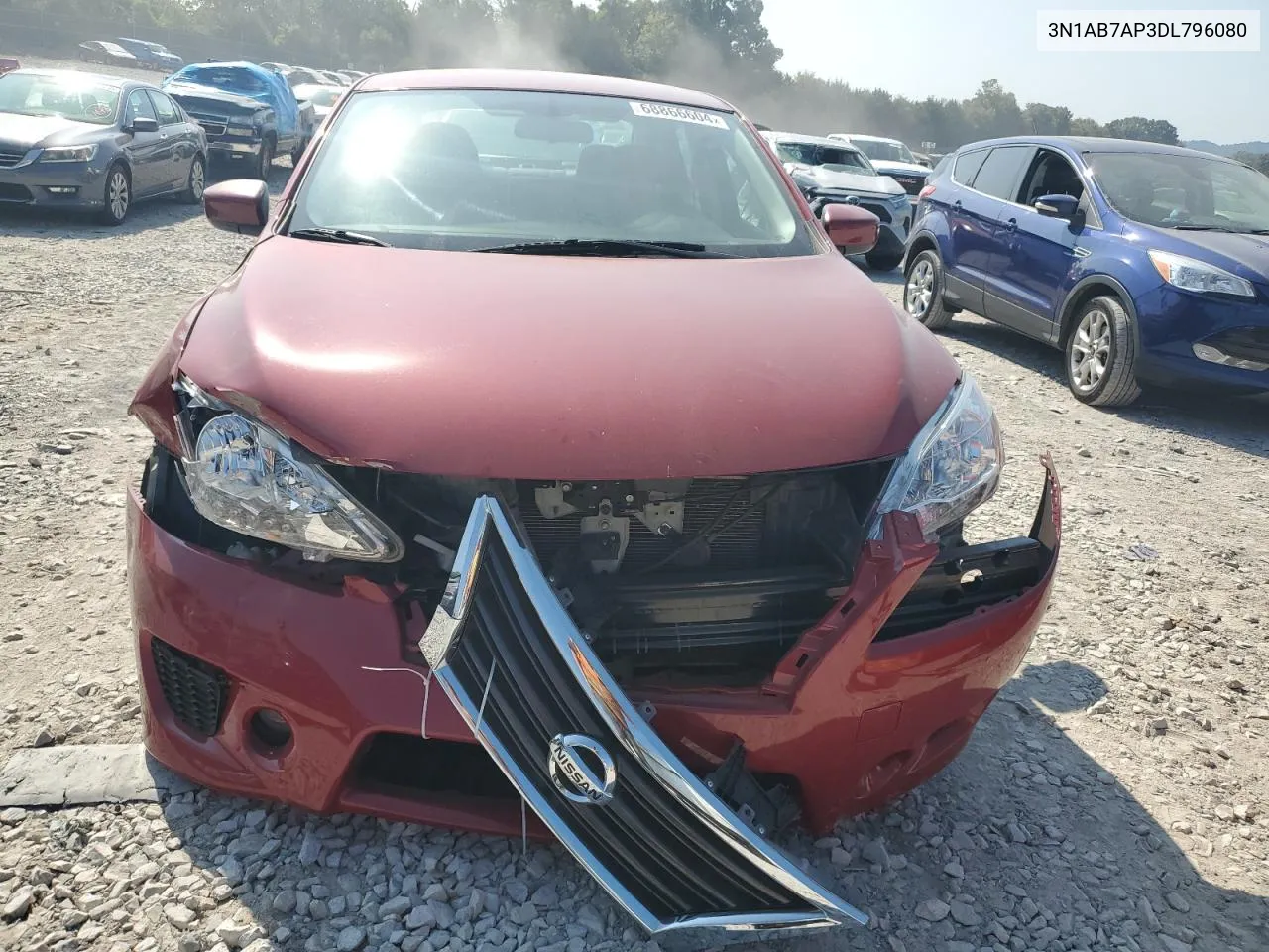 2013 Nissan Sentra S VIN: 3N1AB7AP3DL796080 Lot: 68866604