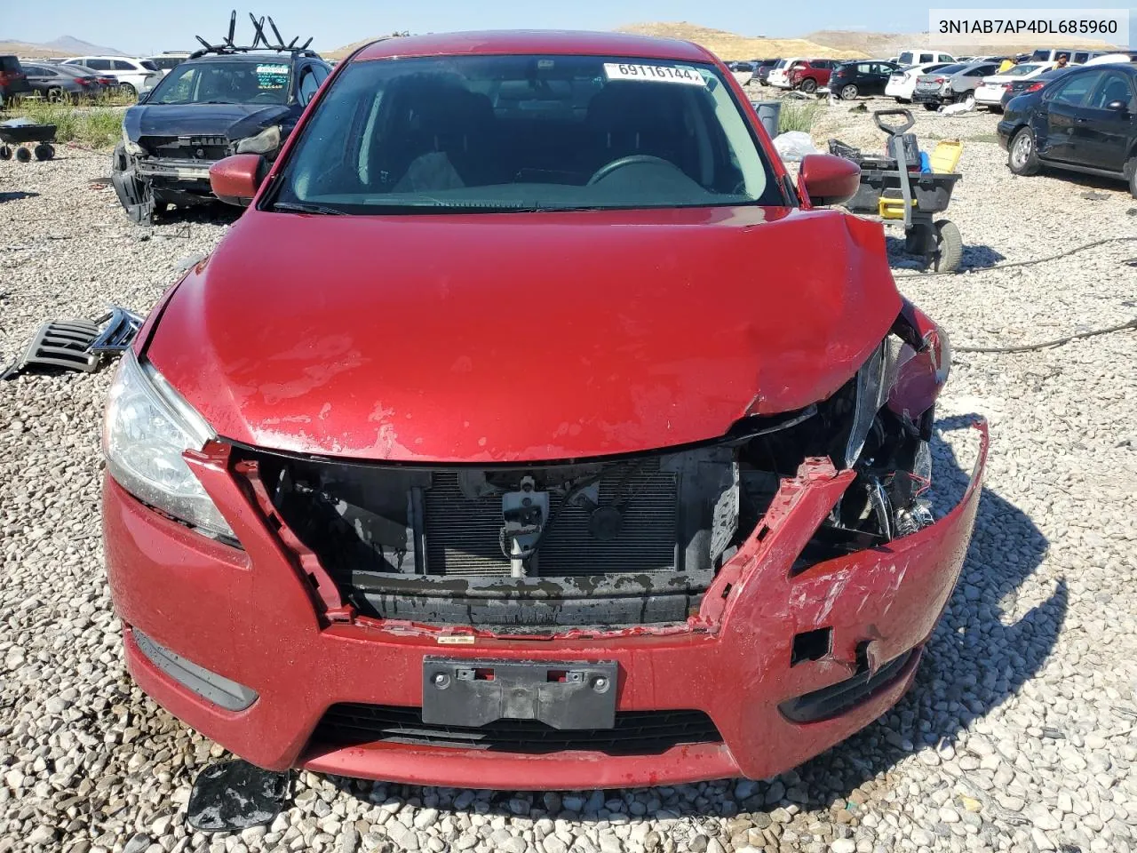 2013 Nissan Sentra S VIN: 3N1AB7AP4DL685960 Lot: 69116144