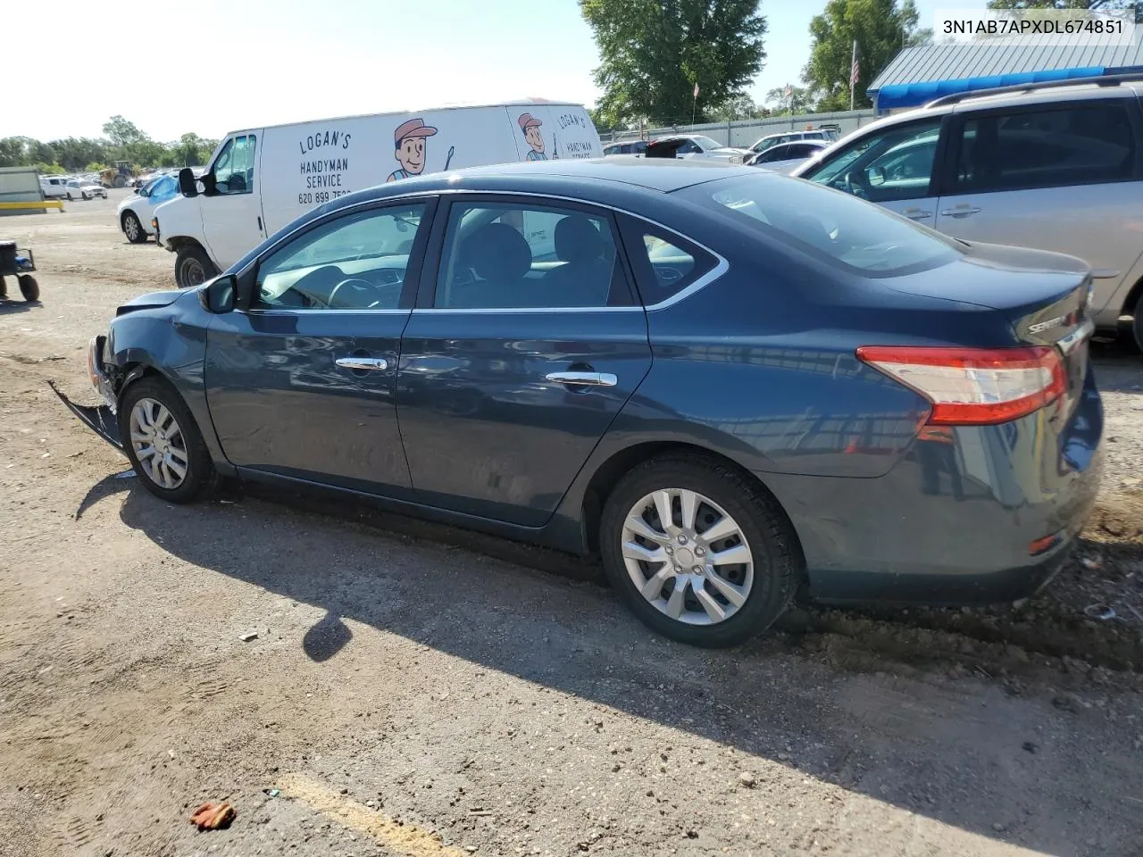 3N1AB7APXDL674851 2013 Nissan Sentra S