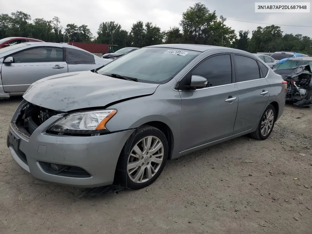 3N1AB7AP2DL687948 2013 Nissan Sentra S