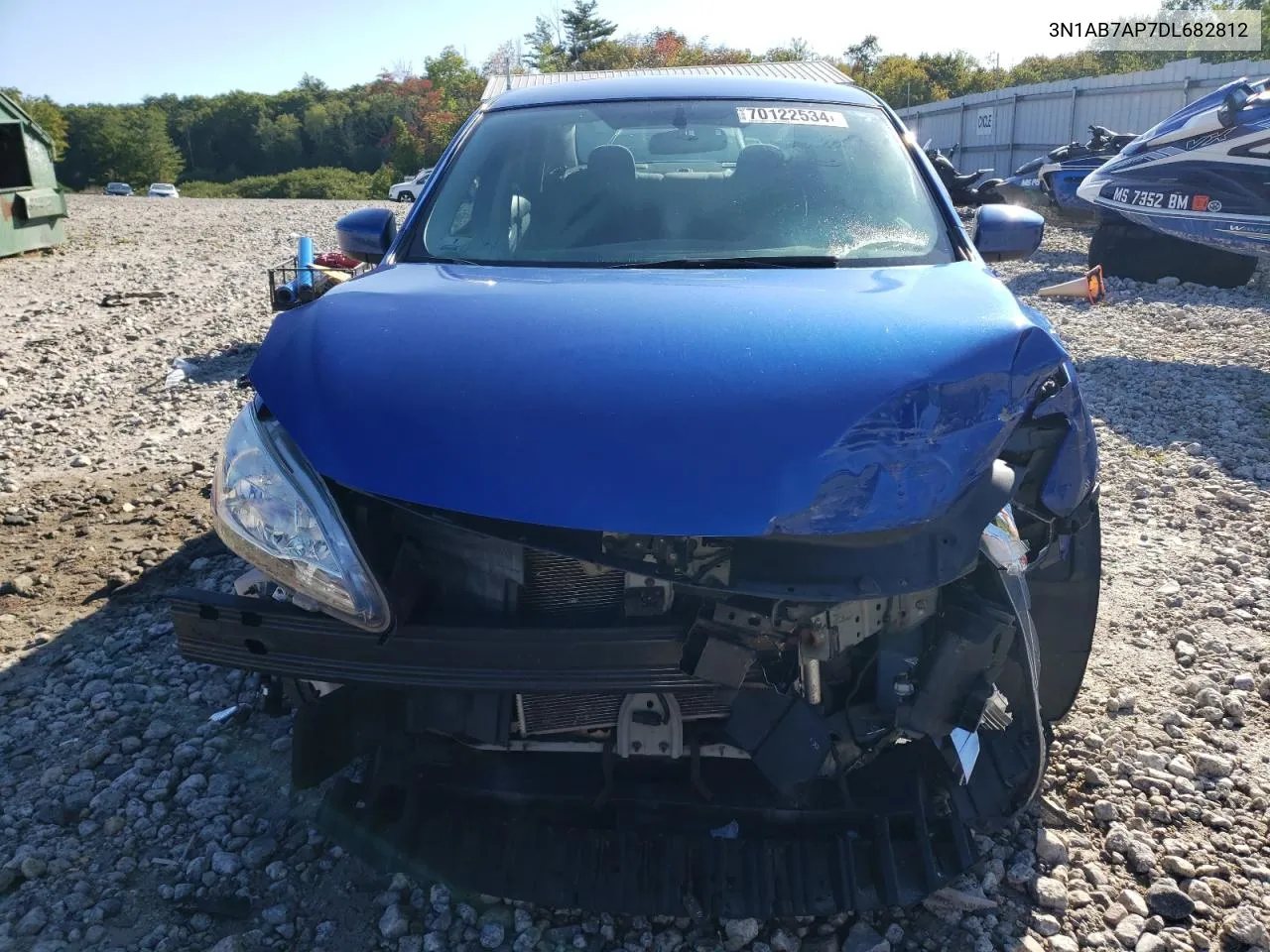 2013 Nissan Sentra S VIN: 3N1AB7AP7DL682812 Lot: 70122534