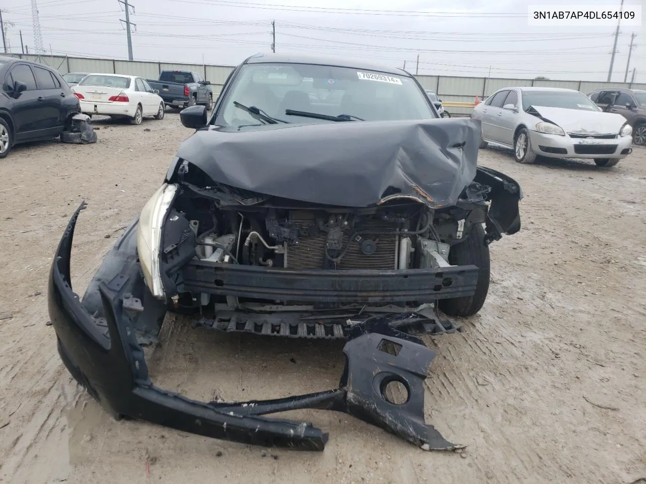 2013 Nissan Sentra S VIN: 3N1AB7AP4DL654109 Lot: 70269314