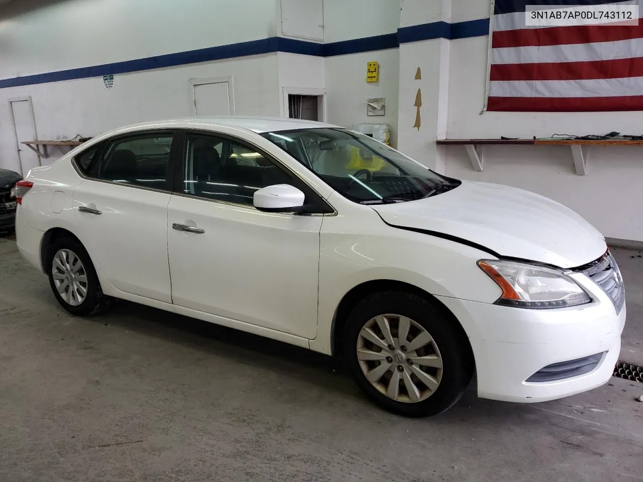 2013 Nissan Sentra S VIN: 3N1AB7AP0DL743112 Lot: 70819894