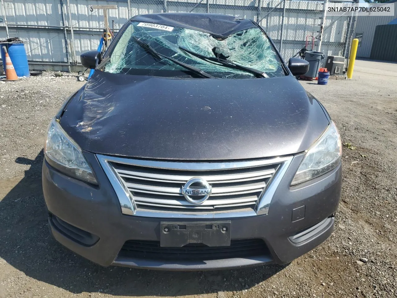 2013 Nissan Sentra S VIN: 3N1AB7AP7DL625042 Lot: 70903704