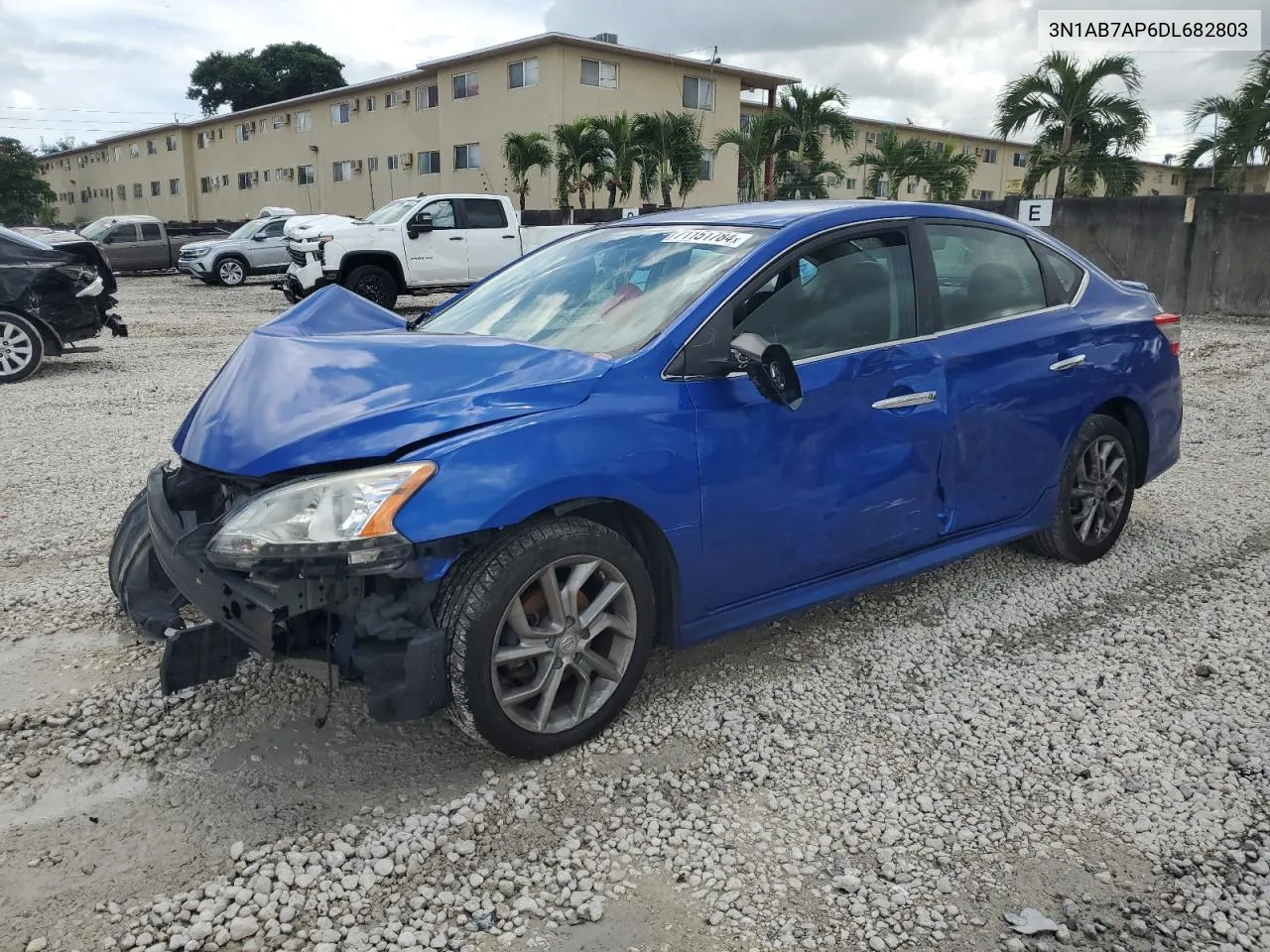 2013 Nissan Sentra S VIN: 3N1AB7AP6DL682803 Lot: 71151784