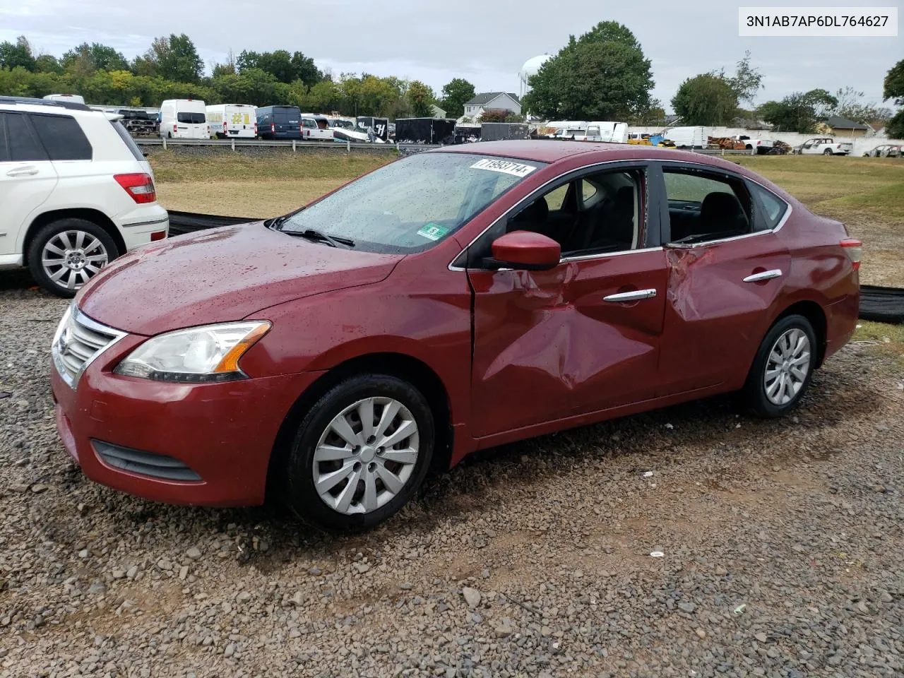 2013 Nissan Sentra S VIN: 3N1AB7AP6DL764627 Lot: 71993714