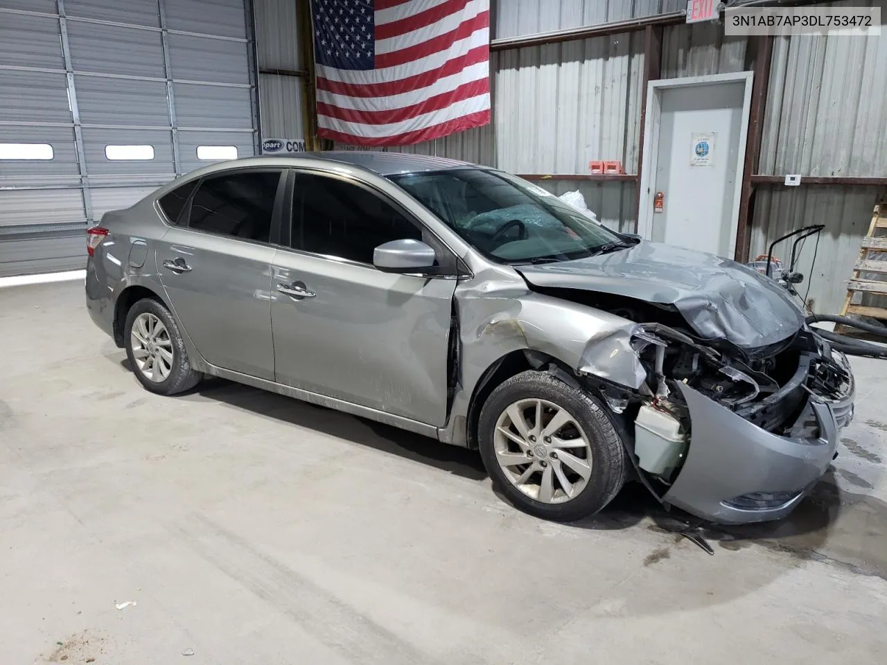 2013 Nissan Sentra S VIN: 3N1AB7AP3DL753472 Lot: 72166514