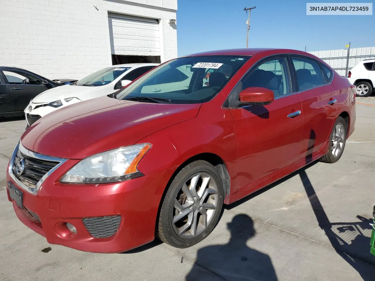 2013 Nissan Sentra S VIN: 3N1AB7AP4DL723459 Lot: 72201794