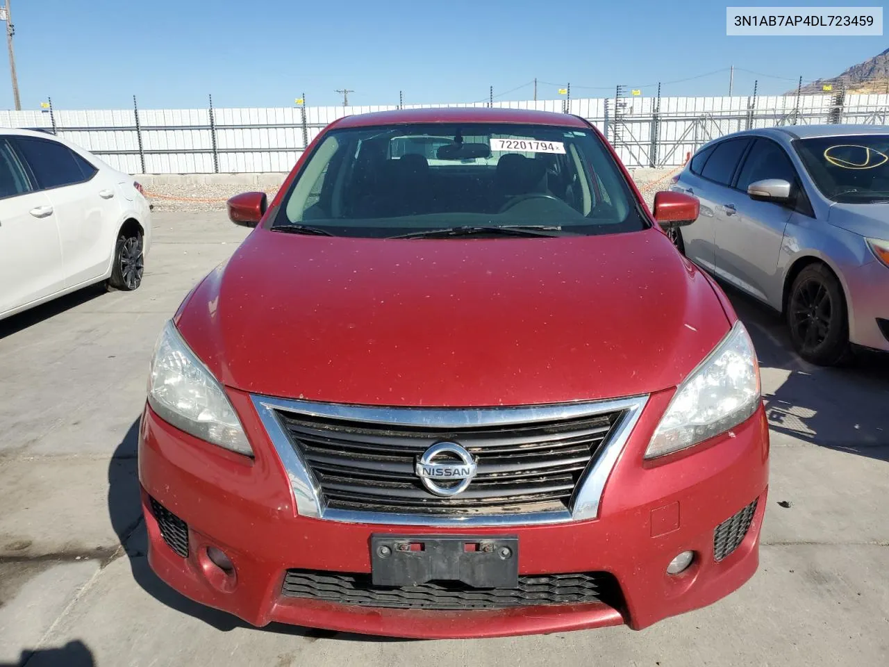 2013 Nissan Sentra S VIN: 3N1AB7AP4DL723459 Lot: 72201794