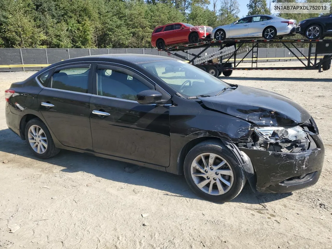 2013 Nissan Sentra S VIN: 3N1AB7APXDL752013 Lot: 72260504