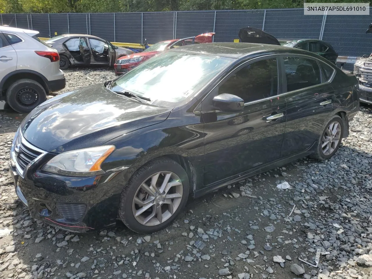 2013 Nissan Sentra S VIN: 3N1AB7AP5DL691010 Lot: 72337004