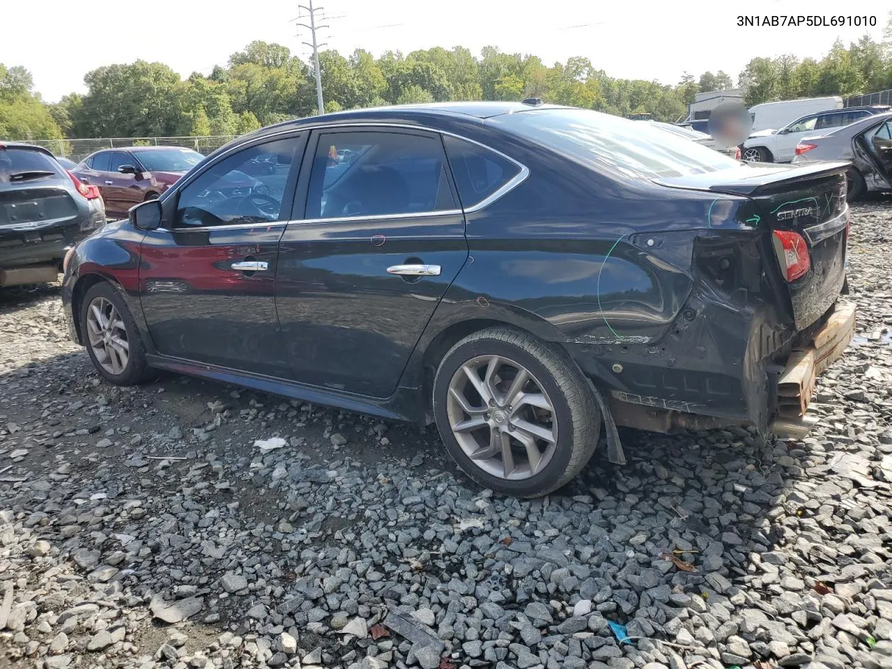 2013 Nissan Sentra S VIN: 3N1AB7AP5DL691010 Lot: 72337004