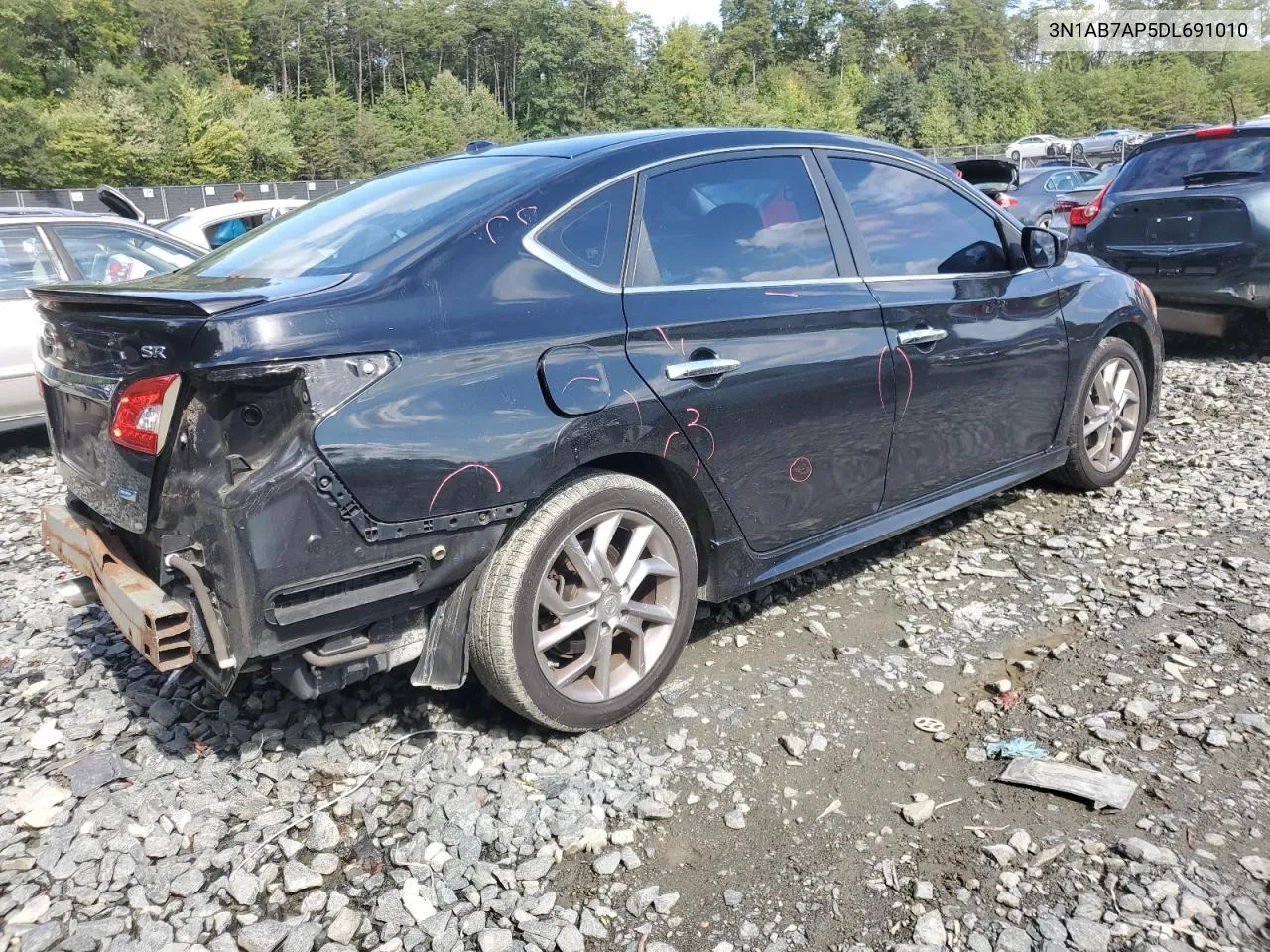 2013 Nissan Sentra S VIN: 3N1AB7AP5DL691010 Lot: 72337004