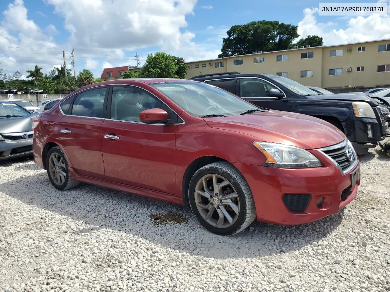 2013 Nissan Sentra S VIN: 3N1AB7AP9DL768378 Lot: 72622084