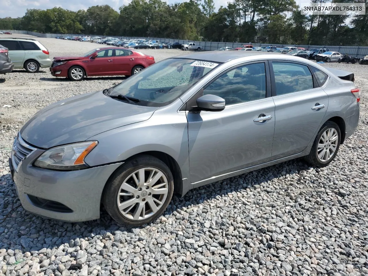 2013 Nissan Sentra S VIN: 3N1AB7APXDL754313 Lot: 72654174