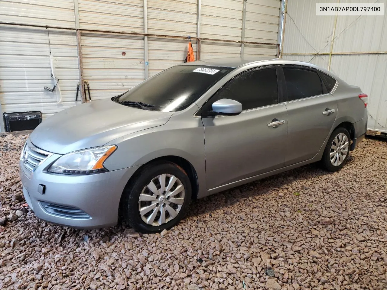 2013 Nissan Sentra S VIN: 3N1AB7AP0DL797400 Lot: 73464234