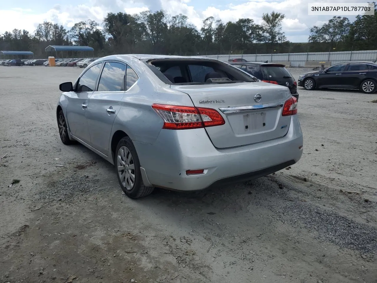 2013 Nissan Sentra S VIN: 3N1AB7AP1DL787703 Lot: 73823424