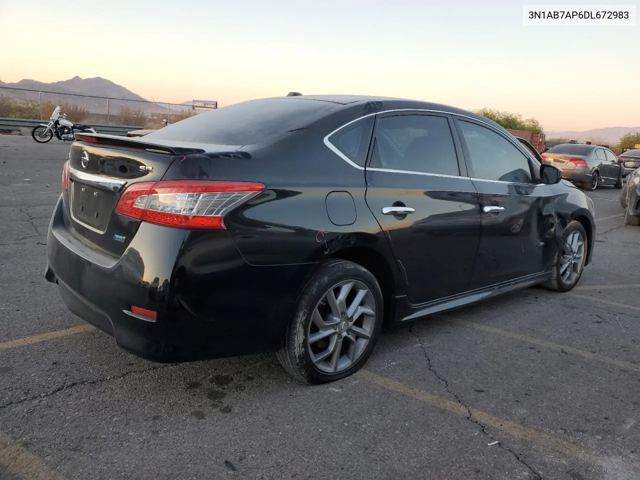 2013 Nissan Sentra S VIN: 3N1AB7AP6DL672983 Lot: 75514964