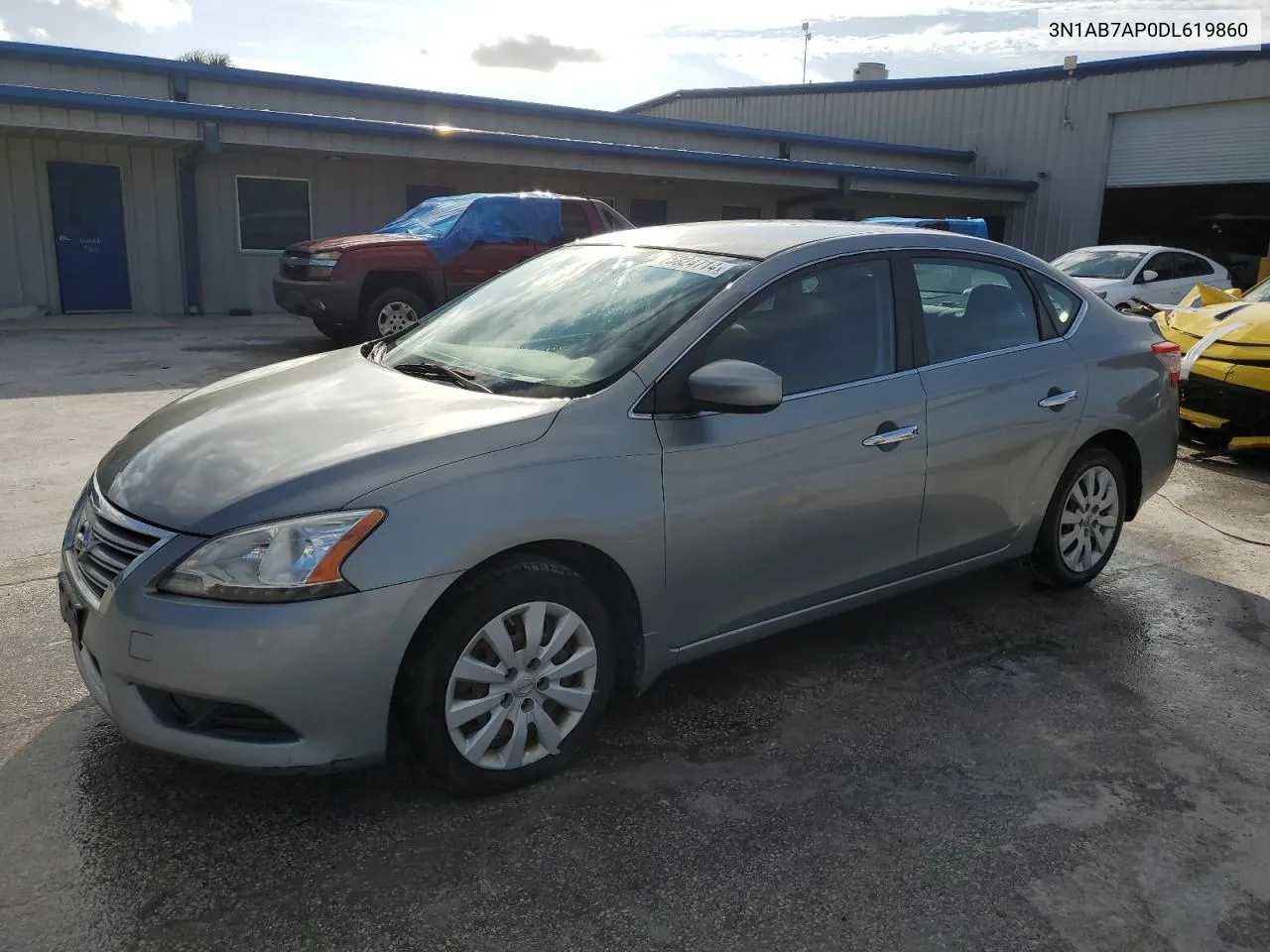 2013 Nissan Sentra S VIN: 3N1AB7AP0DL619860 Lot: 75824714