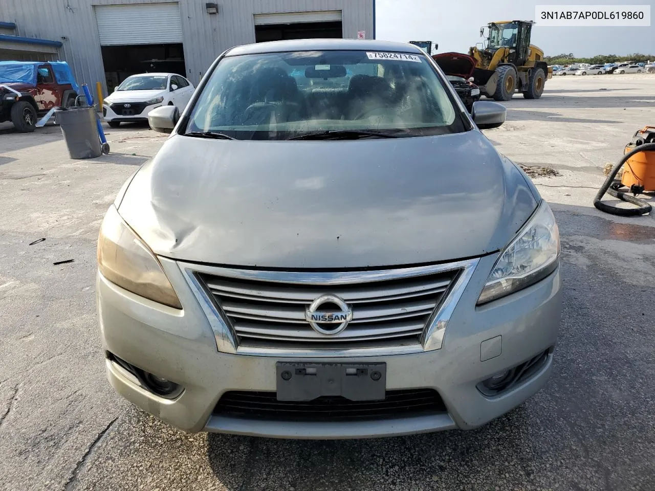 2013 Nissan Sentra S VIN: 3N1AB7AP0DL619860 Lot: 75824714