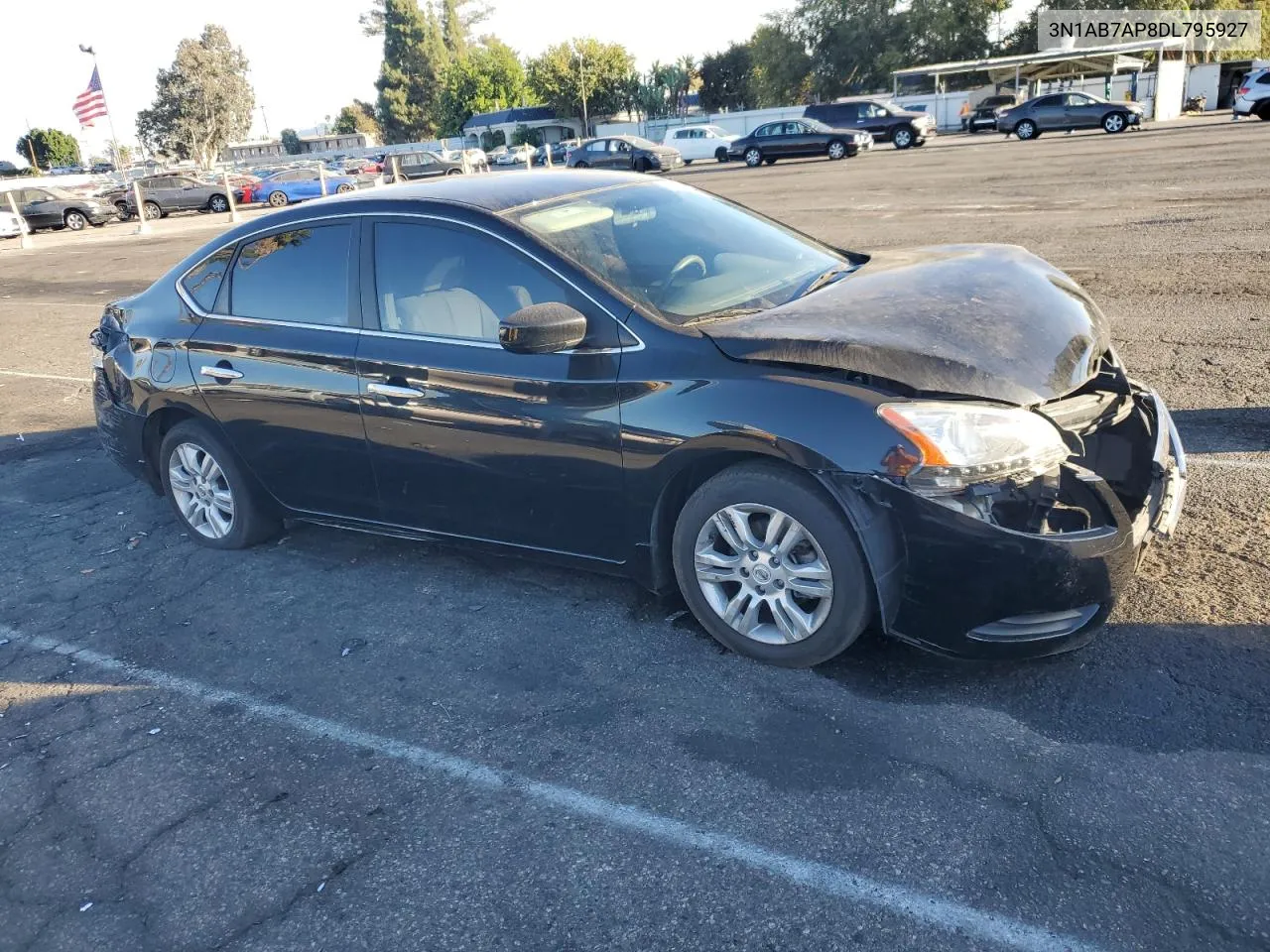 2013 Nissan Sentra S VIN: 3N1AB7AP8DL795927 Lot: 75950014