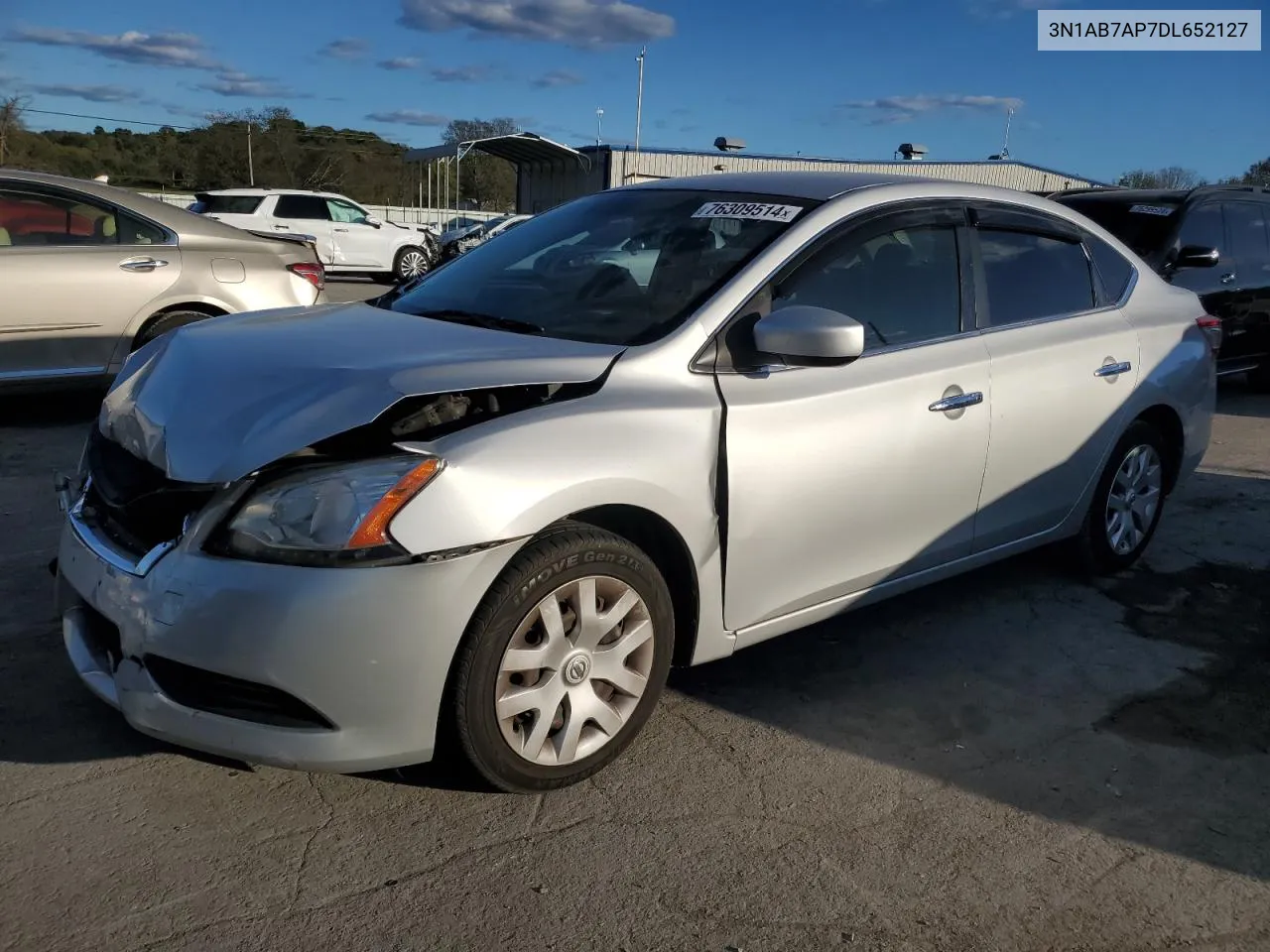 2013 Nissan Sentra S VIN: 3N1AB7AP7DL652127 Lot: 76309514