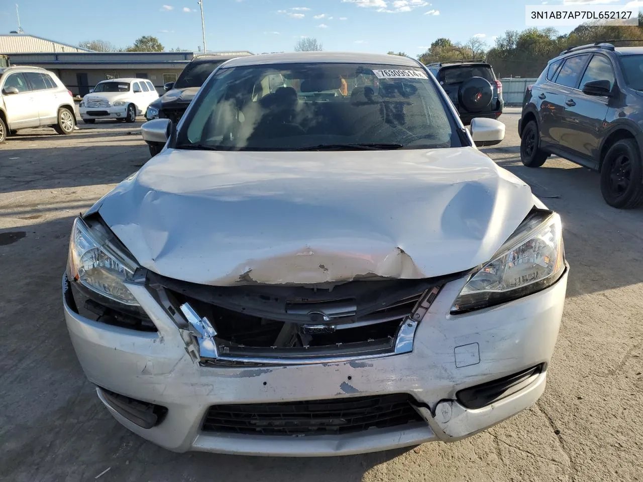 2013 Nissan Sentra S VIN: 3N1AB7AP7DL652127 Lot: 76309514