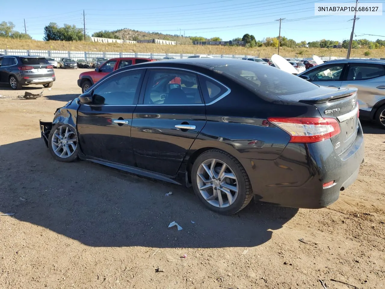 2013 Nissan Sentra S VIN: 3N1AB7AP1DL686127 Lot: 76722324