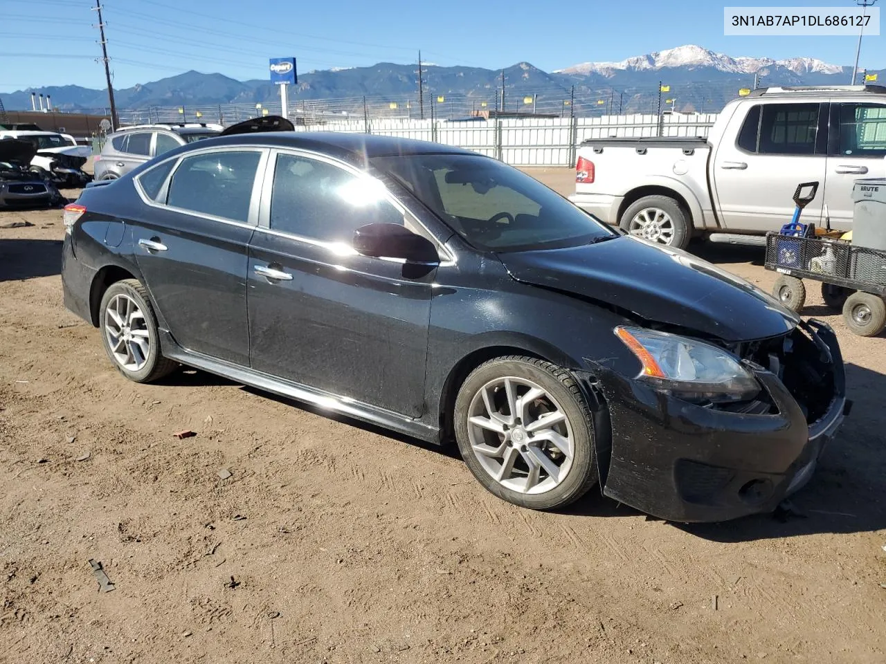 2013 Nissan Sentra S VIN: 3N1AB7AP1DL686127 Lot: 76722324