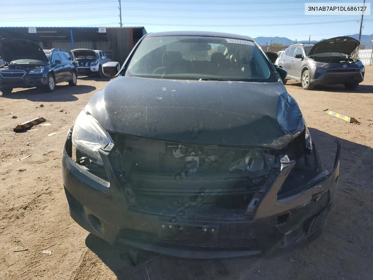 2013 Nissan Sentra S VIN: 3N1AB7AP1DL686127 Lot: 76722324