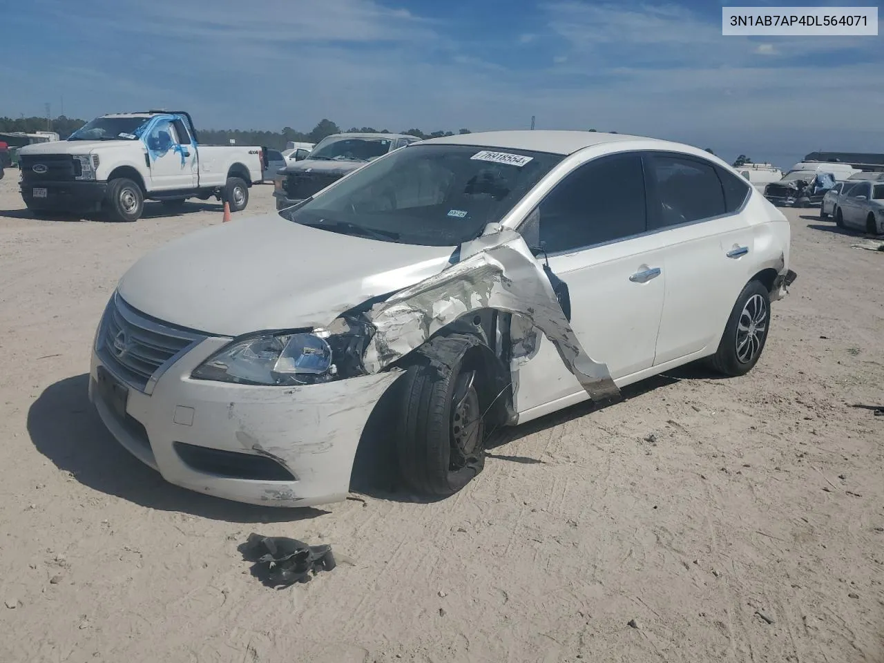 2013 Nissan Sentra S VIN: 3N1AB7AP4DL564071 Lot: 76918554