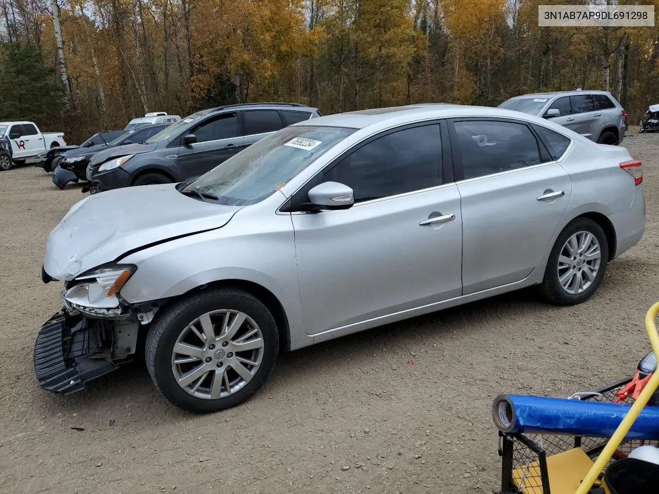 2013 Nissan Sentra S VIN: 3N1AB7AP9DL691298 Lot: 76992234