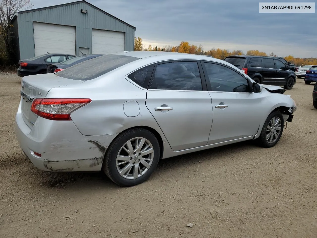 2013 Nissan Sentra S VIN: 3N1AB7AP9DL691298 Lot: 76992234