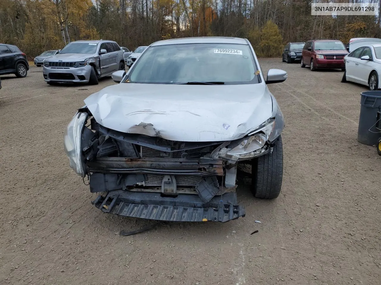 2013 Nissan Sentra S VIN: 3N1AB7AP9DL691298 Lot: 76992234