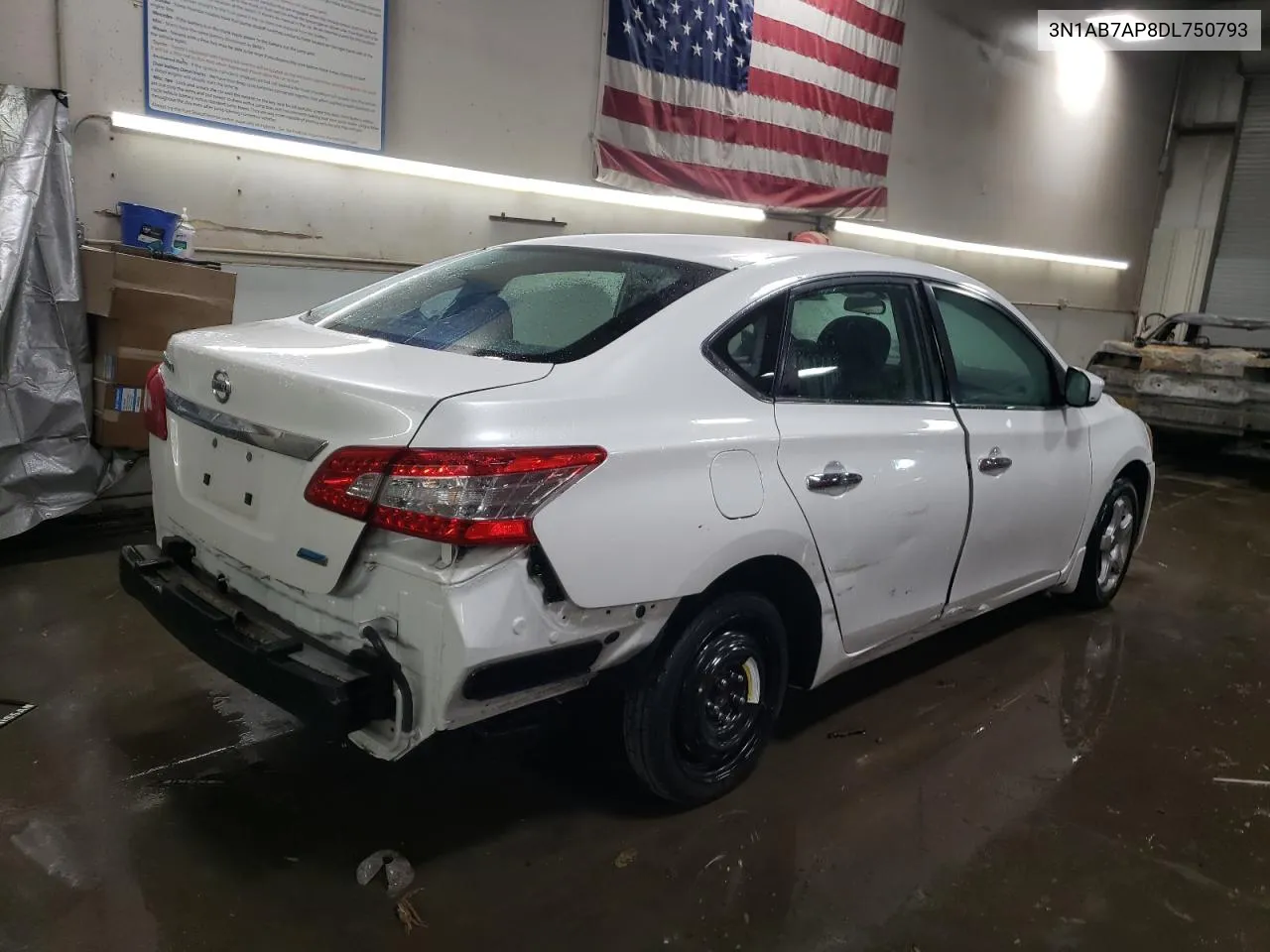 2013 Nissan Sentra S VIN: 3N1AB7AP8DL750793 Lot: 76998064