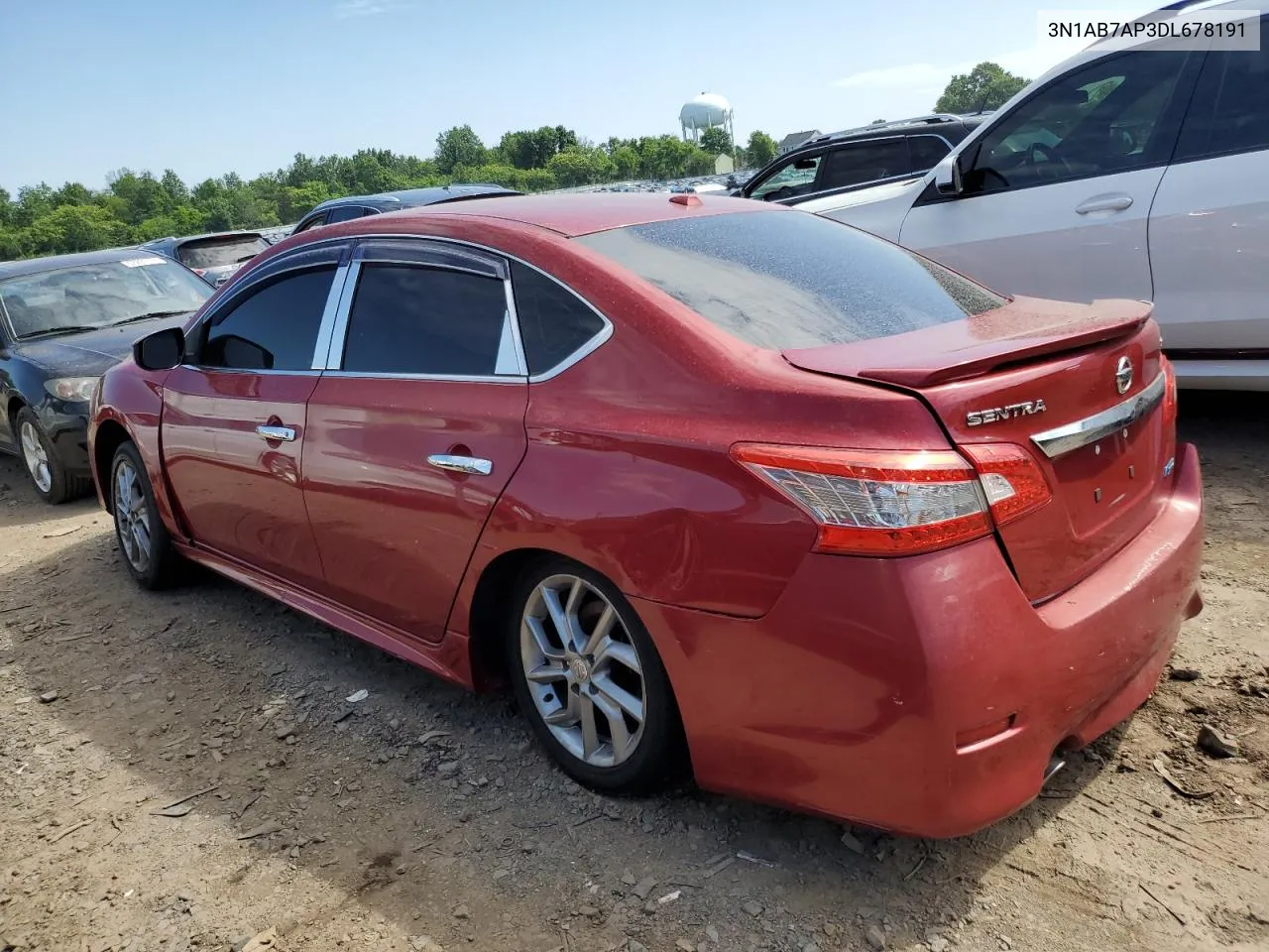 2013 Nissan Sentra S VIN: 3N1AB7AP3DL678191 Lot: 77525324