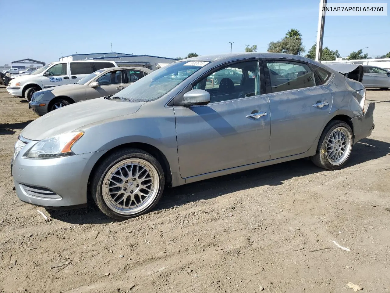 2013 Nissan Sentra S VIN: 3N1AB7AP6DL654760 Lot: 77632614