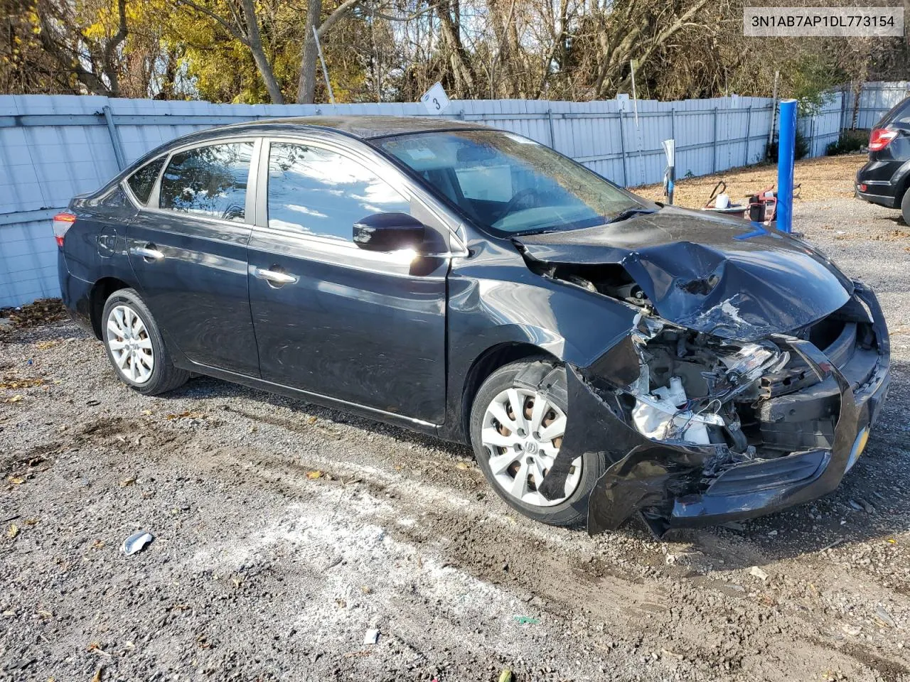 2013 Nissan Sentra S VIN: 3N1AB7AP1DL773154 Lot: 77636944