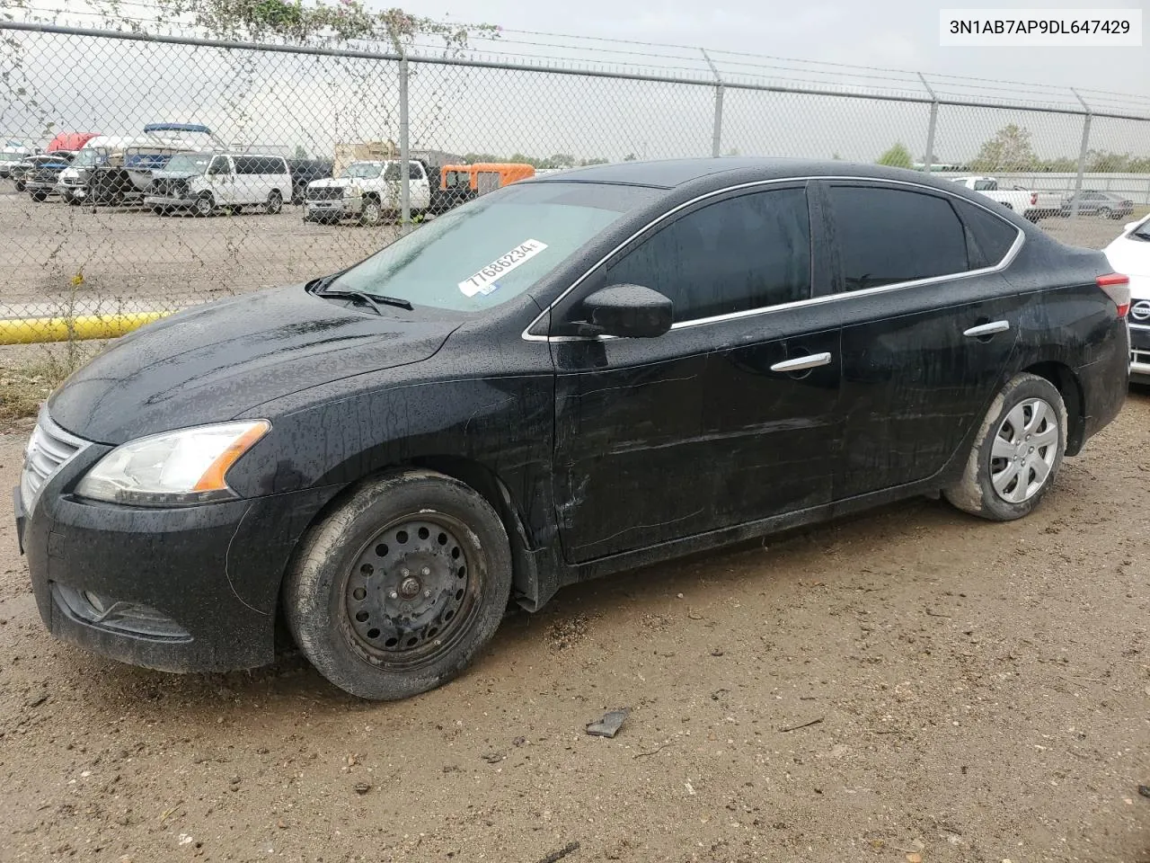 2013 Nissan Sentra S VIN: 3N1AB7AP9DL647429 Lot: 77686234