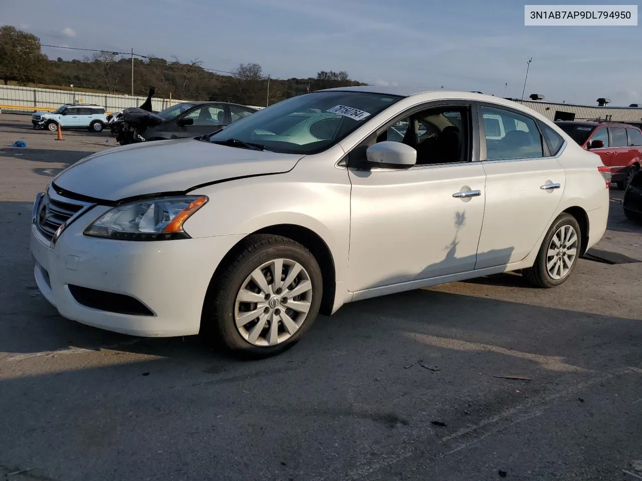 2013 Nissan Sentra S VIN: 3N1AB7AP9DL794950 Lot: 78150764